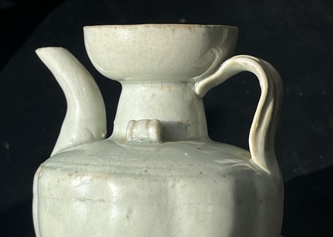 古玩陶瓷青白釉執壺真品鑒賞圖