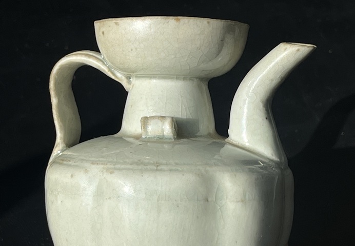 古玩陶瓷青白釉執壺真品鑒賞圖