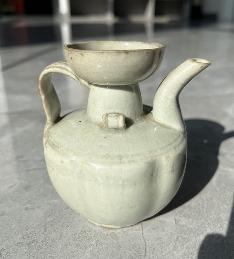 古玩陶瓷青白釉執壺真品鑒賞圖
