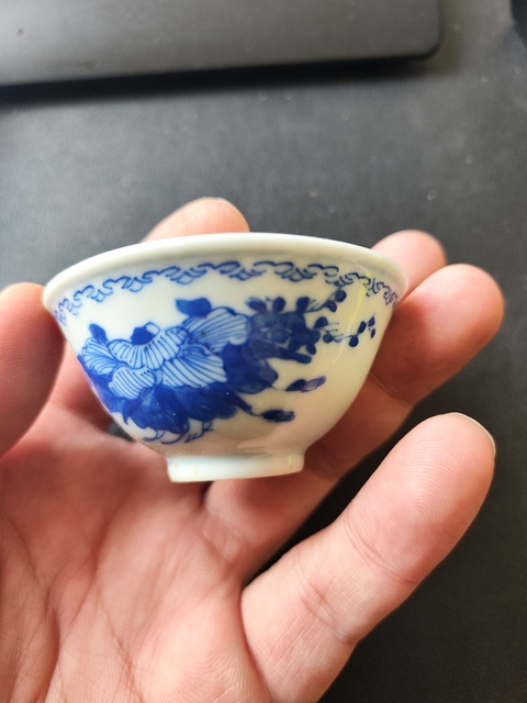 古玩陶瓷青花杯拍賣,當前價格1600元