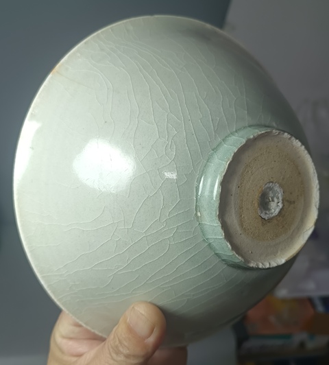 古玩陶瓷精美南宋青白釉刻花斗笠碗拍賣，當前價格999元