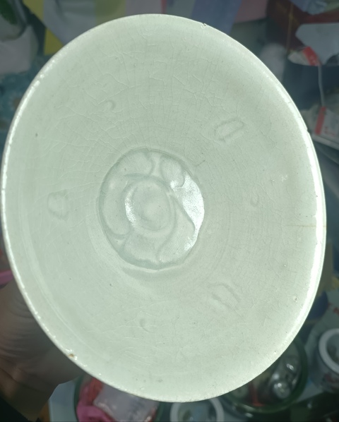 古玩陶瓷精美南宋青白釉刻花斗笠碗拍賣，當前價格999元