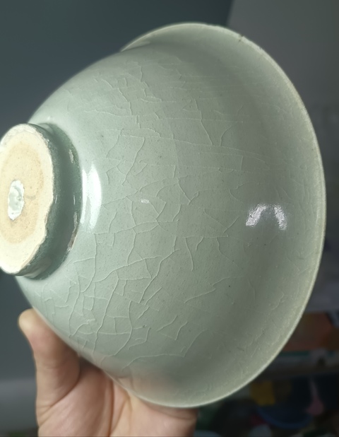 古玩陶瓷精美南宋青白釉刻花斗笠碗拍賣，當前價格999元