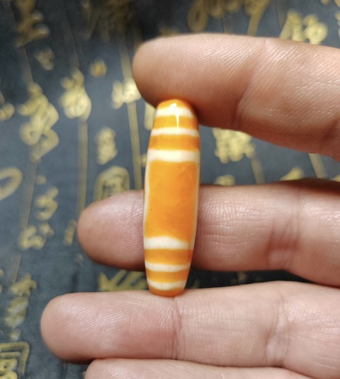 古玩玉器清代天珠拍賣，當前價格999元