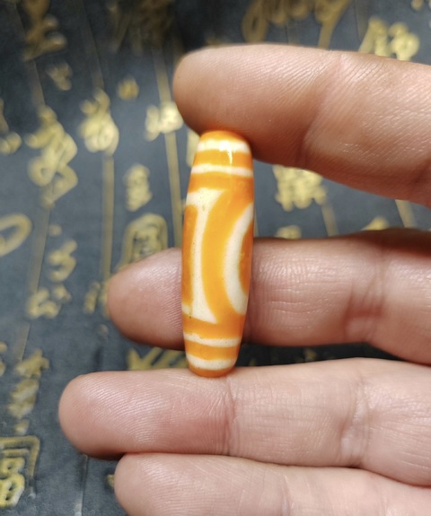 古玩玉器清代天珠拍賣，當前價格999元