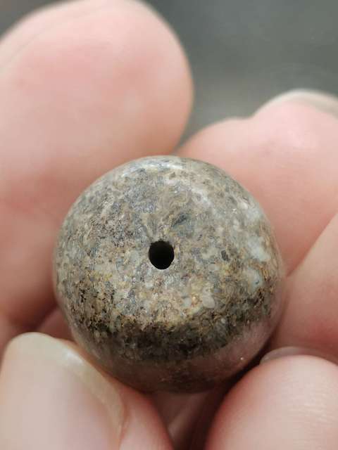 古玩雜項【珍貴藥材】6000萬年前.《龍gu》hua石珠子(轉yun珠)拍賣,當前價格0元