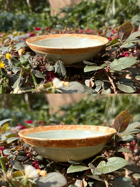 古玩陶瓷湖田窯影青釉蓖劃萱草紋面包碗(一對)拍賣,當前價格7500元