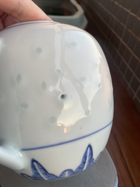 古玩陶瓷玲瓏瓷青花執壺拍賣，當前價格1000元