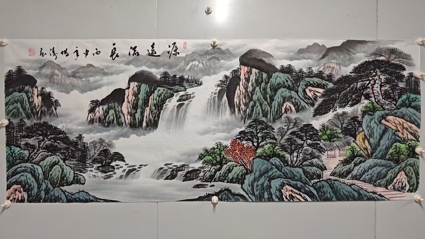 古玩字畫(huà)田博濤源遠(yuǎn)流長(zhǎng)拍賣,當(dāng)前價(jià)格1500元