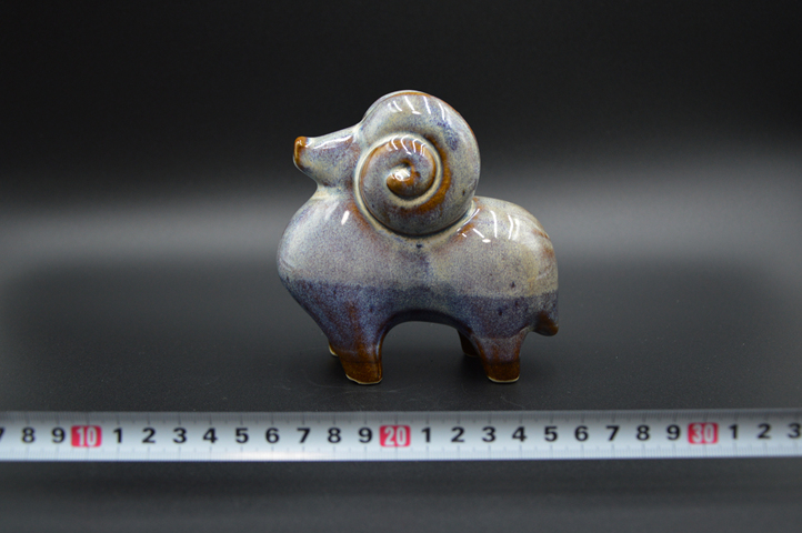 古玩陶瓷【磁州窯】窯變釉動物小擺件拍賣，當前價格1299元