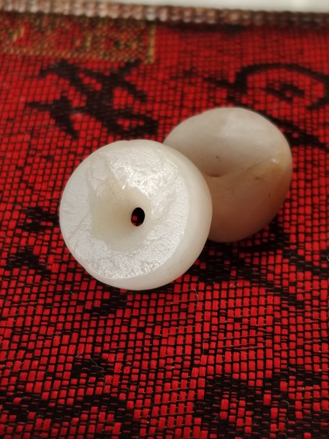 古玩玉器高古珠2顆拍賣,當前價格88元
