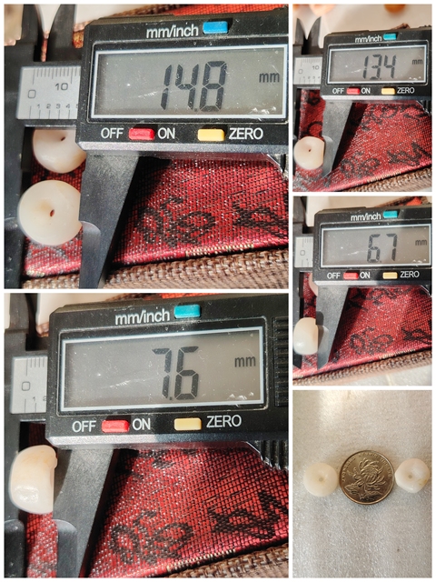 古玩玉器高古珠2顆拍賣,當前價格88元