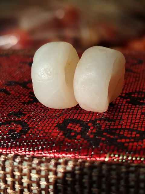 古玩玉器高古珠2顆拍賣,當前價格88元