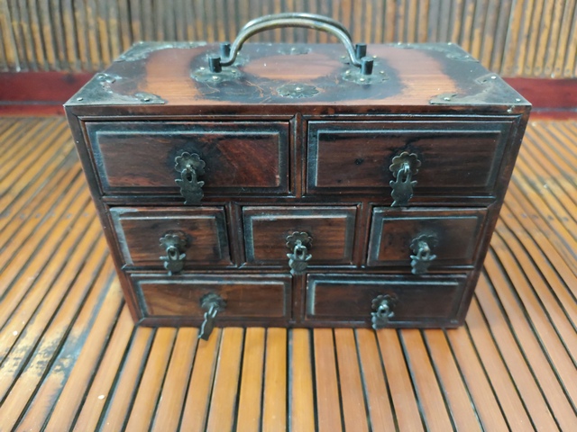 古玩雜項晚清蘇作紅木文具箱拍賣,當前價格25000元