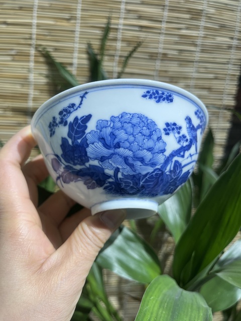 古玩陶瓷青花富貴白頭鳥紋碗拍賣,當前價格5500元