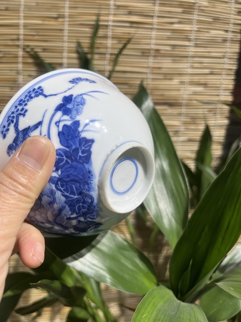 古玩陶瓷青花富貴白頭鳥紋碗拍賣,當前價格5500元