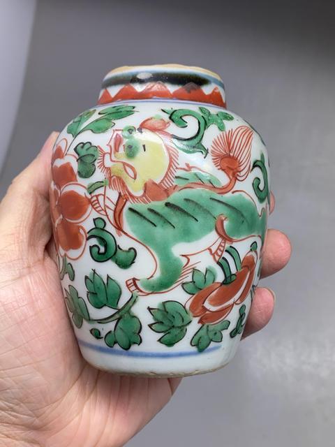 古玩陶瓷順康五彩罐(一把抓)拍賣,當前價格6500元