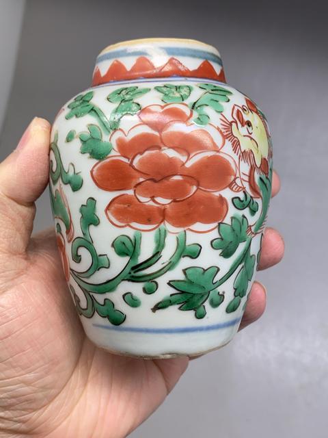 古玩陶瓷順康五彩罐(一把抓)拍賣,當前價格6500元