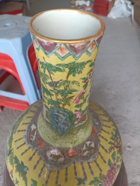古玩陶瓷花鳥紋瓶拍賣，當前價格6666元
