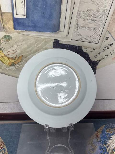 古玩陶瓷清雍正精品青花一束蓮青花盤拍賣,當前價格890元