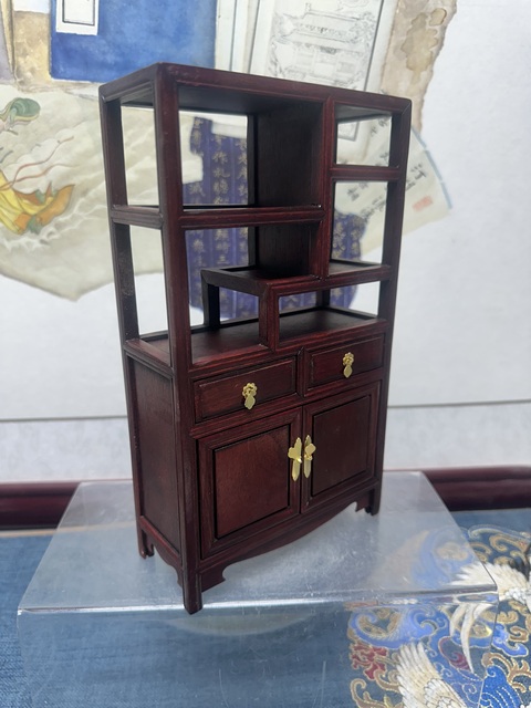 古玩陶瓷創(chuàng)匯紅木博古架 非常精細拍賣，當前價格289元