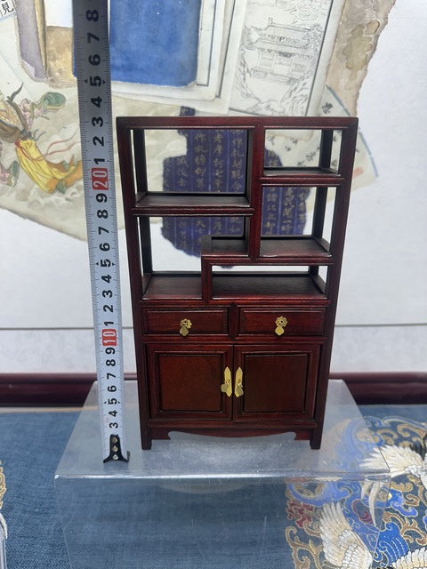 古玩陶瓷創(chuàng)匯紅木博古架 非常精細拍賣，當前價格289元