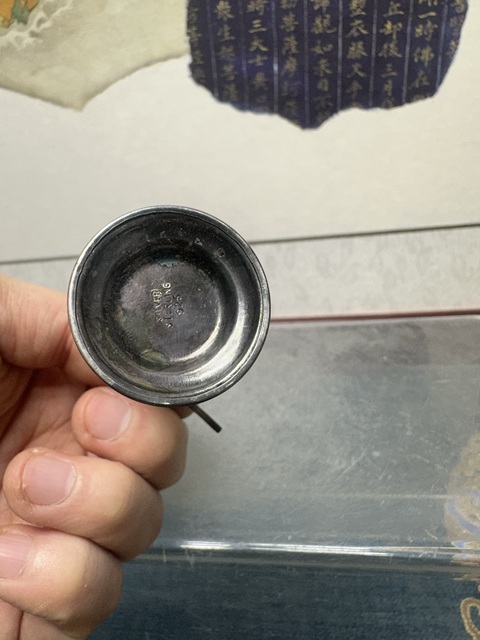 古玩陶瓷民國小銀質人物塑像拍賣，當前價格890元