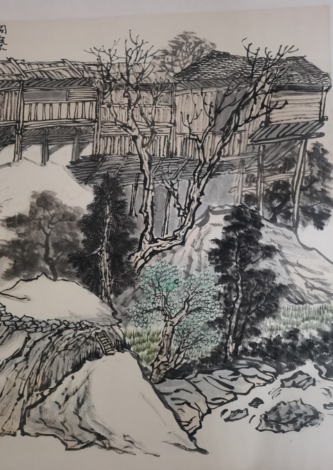 古玩字畫桂林美術(shù)家協(xié)會(huì)副主席中美協(xié)會(huì)員韋劍華山水拍賣,當(dāng)前價(jià)格1488元