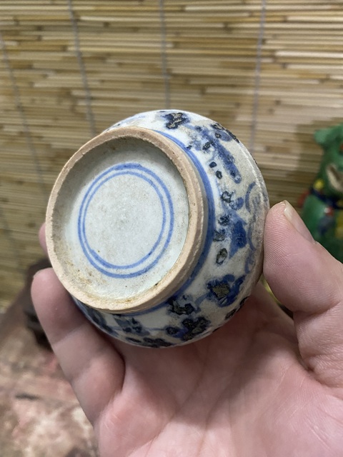 古玩陶瓷明代青花水盂拍賣，當前價格999元