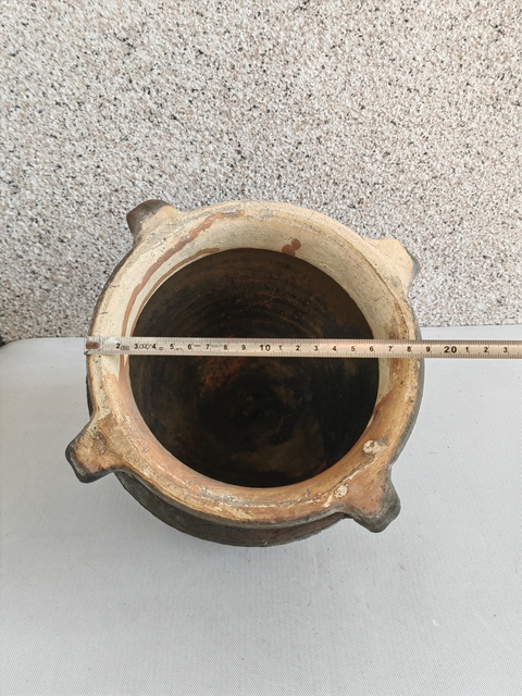 古玩陶瓷晚明四系尖底罐拍賣,當前價格850元