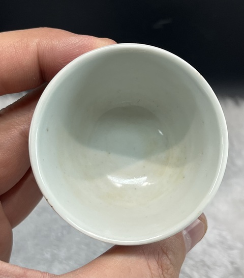 古玩陶瓷青花冰梅紋杯一對拍賣,當前價格3800元