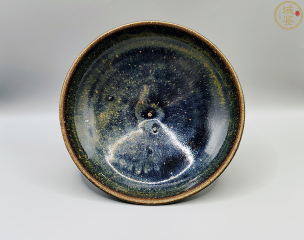 古玩陶瓷元代黑釉窯變釉碗拍賣，當(dāng)前價(jià)格5000元