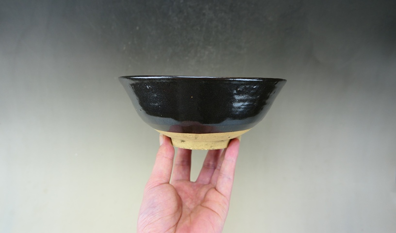 古玩陶瓷明代.耀州窯黑釉大碗拍賣，當前價格280元