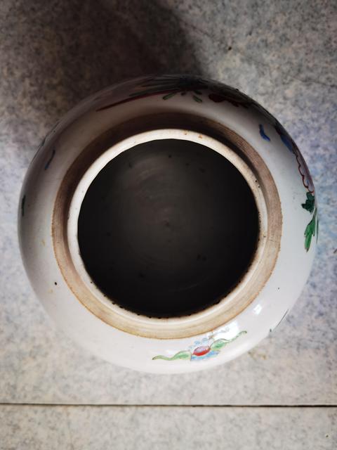 古玩陶瓷粉彩鳳穿牡丹圖罐拍賣，當前價格6000元