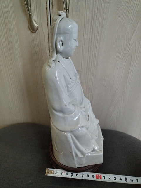 古玩陶瓷民國文昌帝君塑像拍賣，當(dāng)前價格1180元
