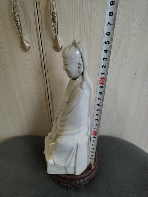 古玩陶瓷民國文昌帝君塑像拍賣，當(dāng)前價格1180元