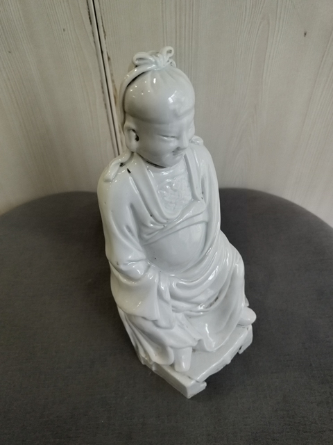 古玩陶瓷民國文昌帝君塑像拍賣，當(dāng)前價格1180元