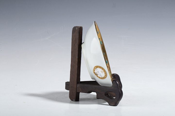 古玩陶瓷創匯?金地粉彩百花不落地盤（一對）拍賣，當前價格2000元