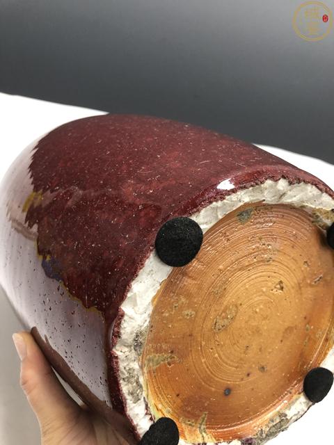 古玩陶瓷清中·窯變紅釉冬瓜罐拍賣，當前價格13699元