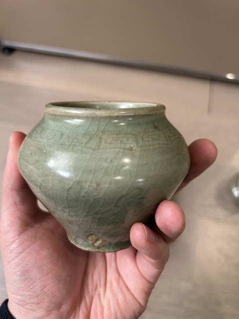 古玩陶瓷明龍泉小罐拍賣,當前價格3500元