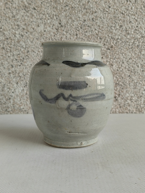古玩陶瓷青花福字罐拍賣,當前價格580元