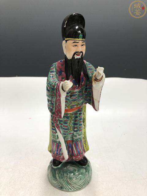 古玩陶瓷魏洪泰大師八仙人物曹國舅粉彩塑像拍賣,當前價格2200元