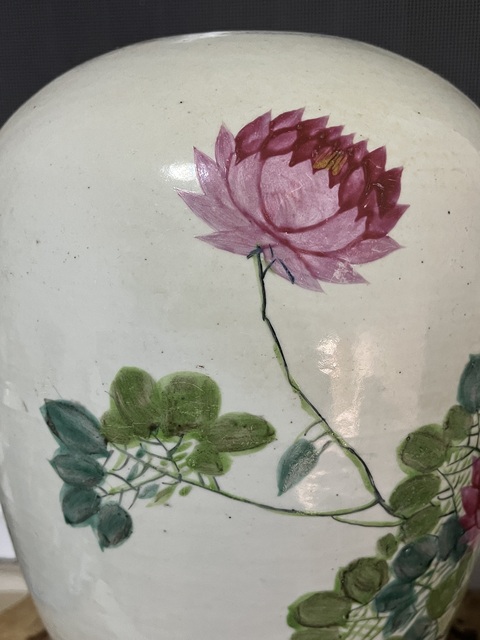 古玩陶瓷名家花鳥紋冬瓜罐拍賣，當前價格1380元