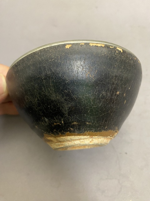 古玩陶瓷吉州窯黑釉茶盞拍賣,當(dāng)前價(jià)格6800元