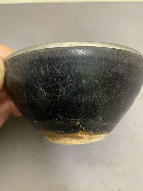 古玩陶瓷吉州窯黑釉茶盞拍賣,當(dāng)前價(jià)格6800元
