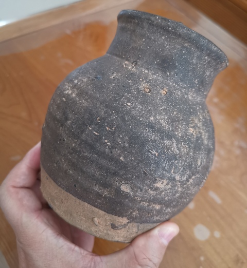 古玩陶瓷黑釉罐拍賣，當前價格200元