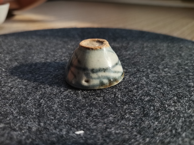 古玩陶瓷明代.精品青花花卉紋茶盞拍賣，當前價格298元