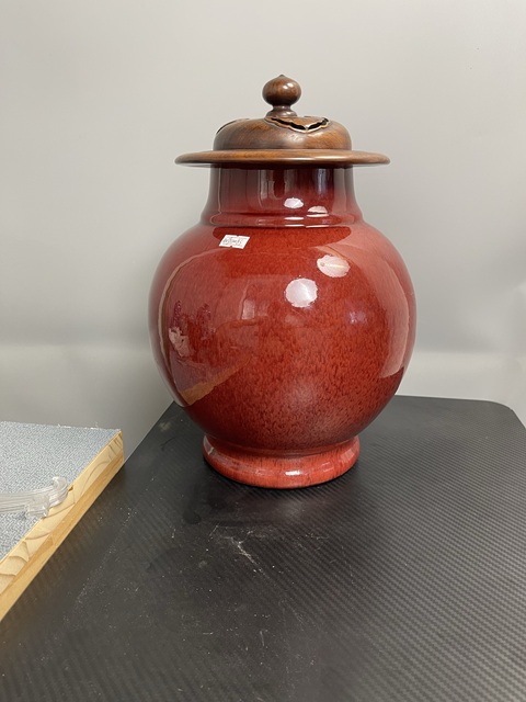 古玩陶瓷乾隆鈞紅釉尊瓶拍賣,當前價格9600元