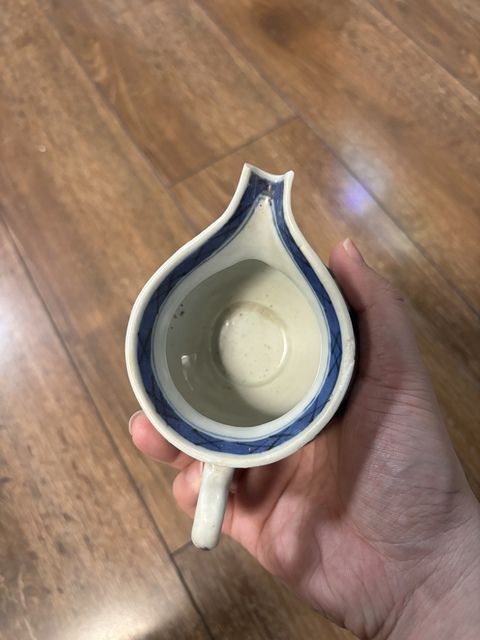 古玩陶瓷青花山水人物紋奶壺拍賣,當前價格799元