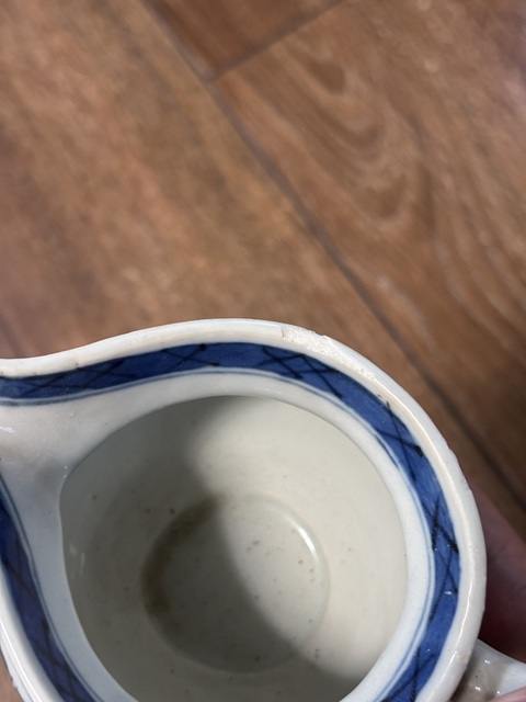 古玩陶瓷青花山水人物紋奶壺拍賣,當前價格799元